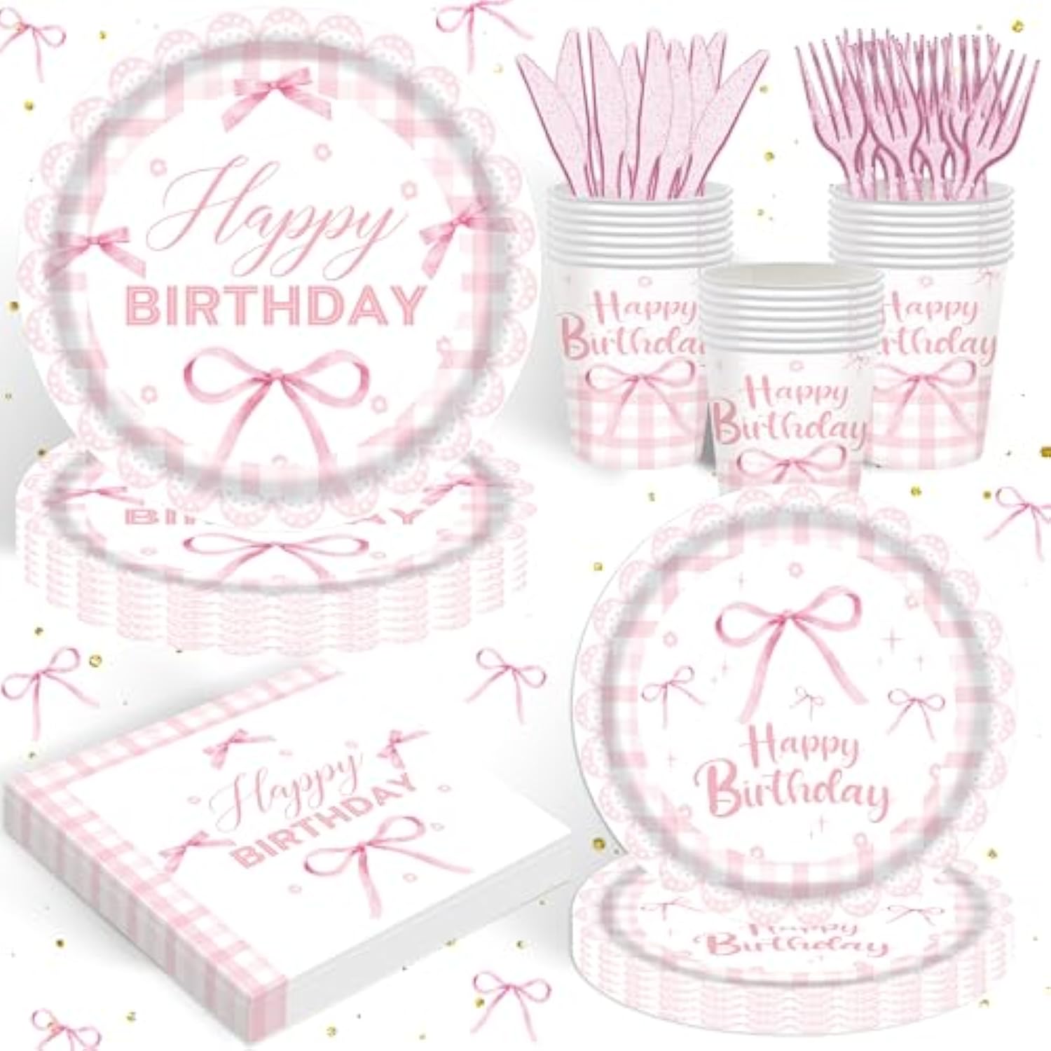 120Pcs Two Sweet Birthday Party Supplies Two Sweet Donut Ice Cream Decorations For Baby Girl 2Nd Second Birthday Tableware Set Plates Napkins Cups Set For 20 Guests