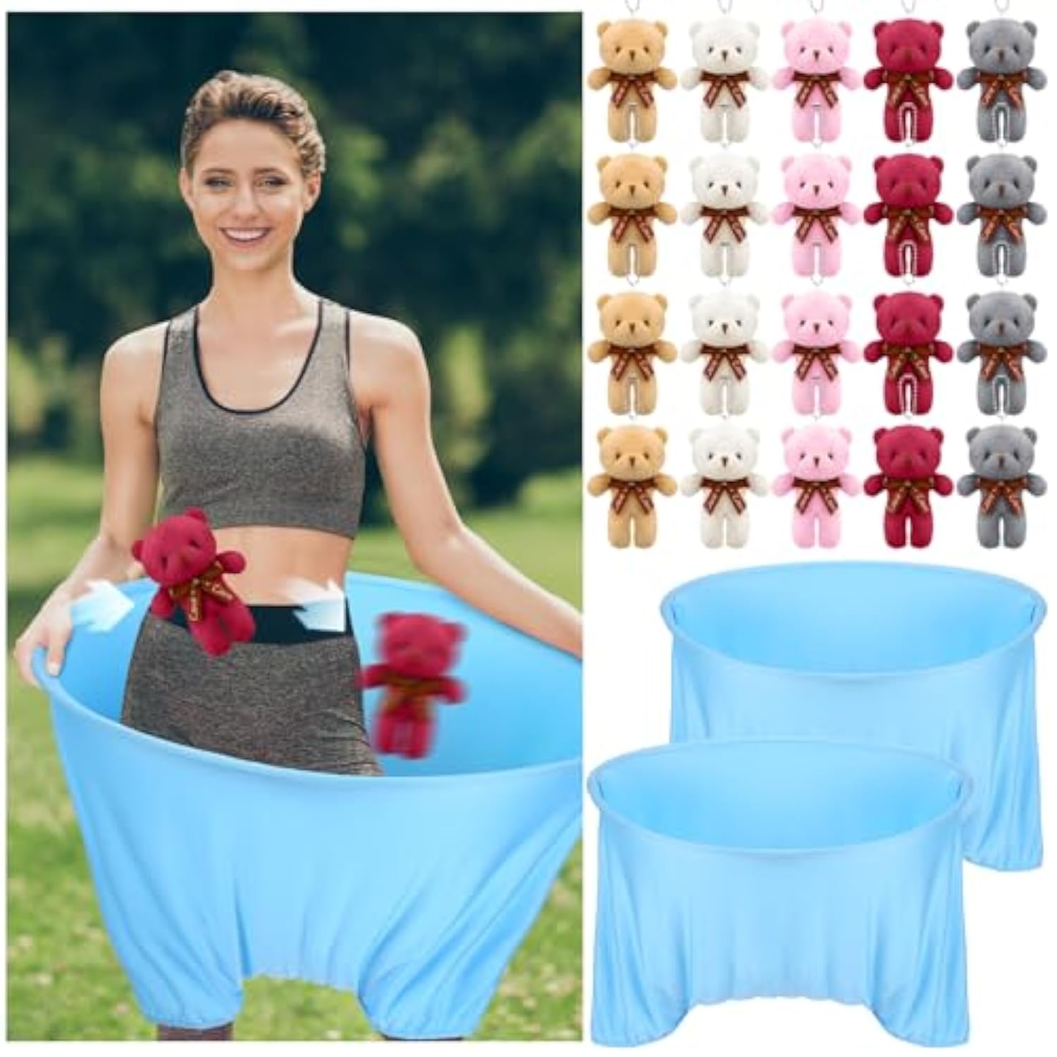 22 Pcs Funny Baby Shower Diapers Games Activities Fun Bridal Shower Games How Many Plushies Can You Catch In Your Big Diaper Gender Reveal For Boys Girls Adults(Blue)