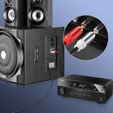 2Rca Video Extension Cable 2Rca Male To 2Rca Male Short Subwoofer Cable 2Rca To 2Rca Cable Stereo Audio Cable Rca To Rca Short Cable For Hdtv Systems Speakersand Dvd (2 Pcs)