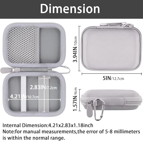 for Anker Nano Power Bank Ultra-Slim 5,000Mah & Maggo Power Bank 10K Case,Compatible with Anker A1665/A1664 Slim Magnetic Charger,Protective Carrying