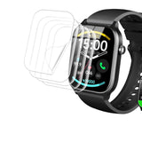 [5 Pack] Screen Protector Compatible With Amazfit Bip 6 Smart Watch, Case Friendly Hd Clear [Anti-Scratch] [Bubble Free] [Anti-Fingerprint] Pet Film For Amazfit Bip 6 1.97" Smartwatch