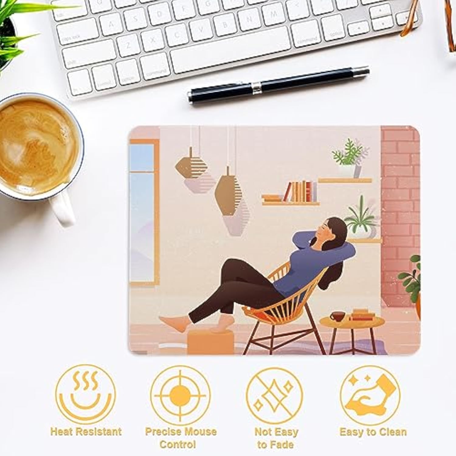 30 Pcs Sublimation Mouse Pad Blanks, White Mouse Pad For Heat Press Printing, Rectangular Sublimation Blanks Mousepad For Heat Transfer Crafts, With Non-Slip Rubber Base, 22 X 18 X 0.3Cm