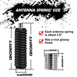 SS-3H CB Antenna Spring, Stainless Steel Heavy Duty CB Radio Antenna Mount Spring, Spring to Fit Mobile/in-Vehicle CB Radio Antenna Mount Up to 60"