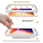 (2 Pack) Designed For Apple Iphone 8 Plus And Iphone 7 Plus (5.5 Inch) Tempered Glass Screen Protector With (Easy Installation Tray) Anti Scratch, Bubble Free