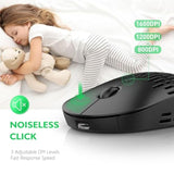 Bluetooth Wireless Mouse - (Bt+Usb-C Receiver) Dual Mode, Rechargeable, Lightweight, Silent Computer Mice With Type C Receiver, Usb C Mouse For Macbook, Laptop, Tablet, Chromebook (Black)