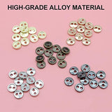 4Mm 50 Pieces 5 Colors Mini Metal Round 2 Eye Buttons For Bjd Soldier