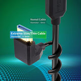 8K Hdmi Extension Cable, 48Gbps Hdmi To Hdmi 2.1 Cable, Extremely Thin Hdmi Ma