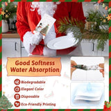 170 Pcs Christmas Disposable Napkin Papers Snowman White Decorative Table Guest Napkin 2 Ply Merry Christmas Trees Hand Towels For Winter Xmas Holiday Party Lunch Dinner Kitchen Bathroom Supplies