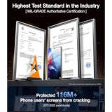 Unbreak Top 9H+ Glass For Samsung Galaxy S24 Ultra Screen Protector [Military Grade Shatterproof & Longest Durable] Screen Protector S24 Ultra Tempered Glass, Auto Installation, 2 Pack