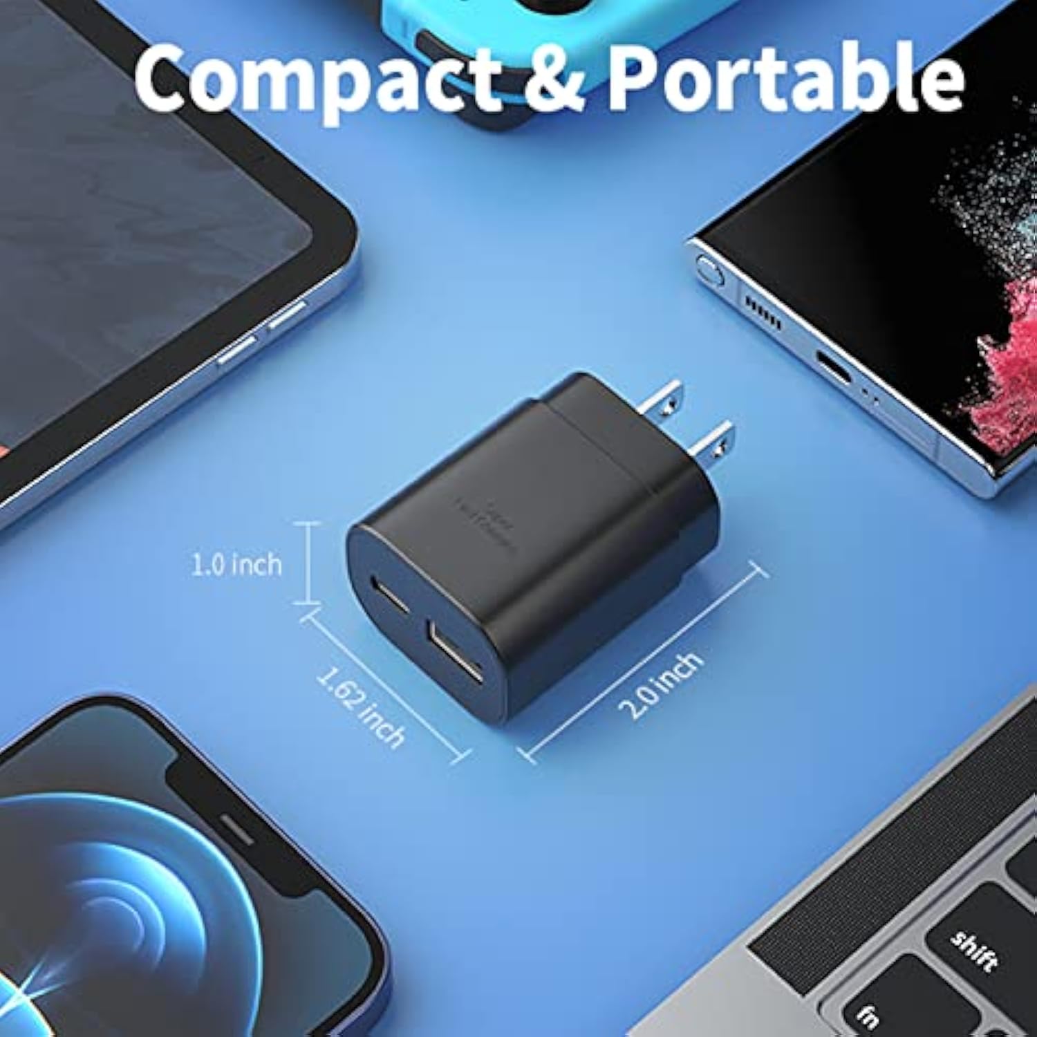 Usb C Wall Charger, 25W Super Fast Charger Type C Charger Block For Samsung Galaxy S25/S24/S23/S23 Ultra/S23+/S22/S22 Ultra/S22+/S21/S20/Note 20/Note 10//10 Plus,Z Fold 3 5G/Flip 4/3