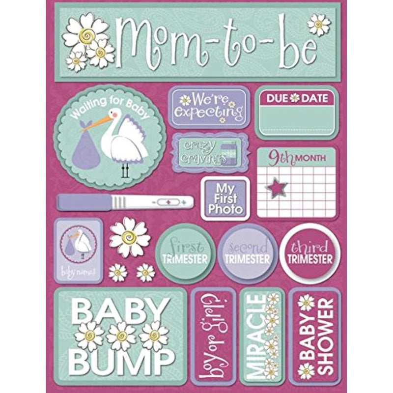 Signature Series 3-Dimensional Sticker, Pregnancy