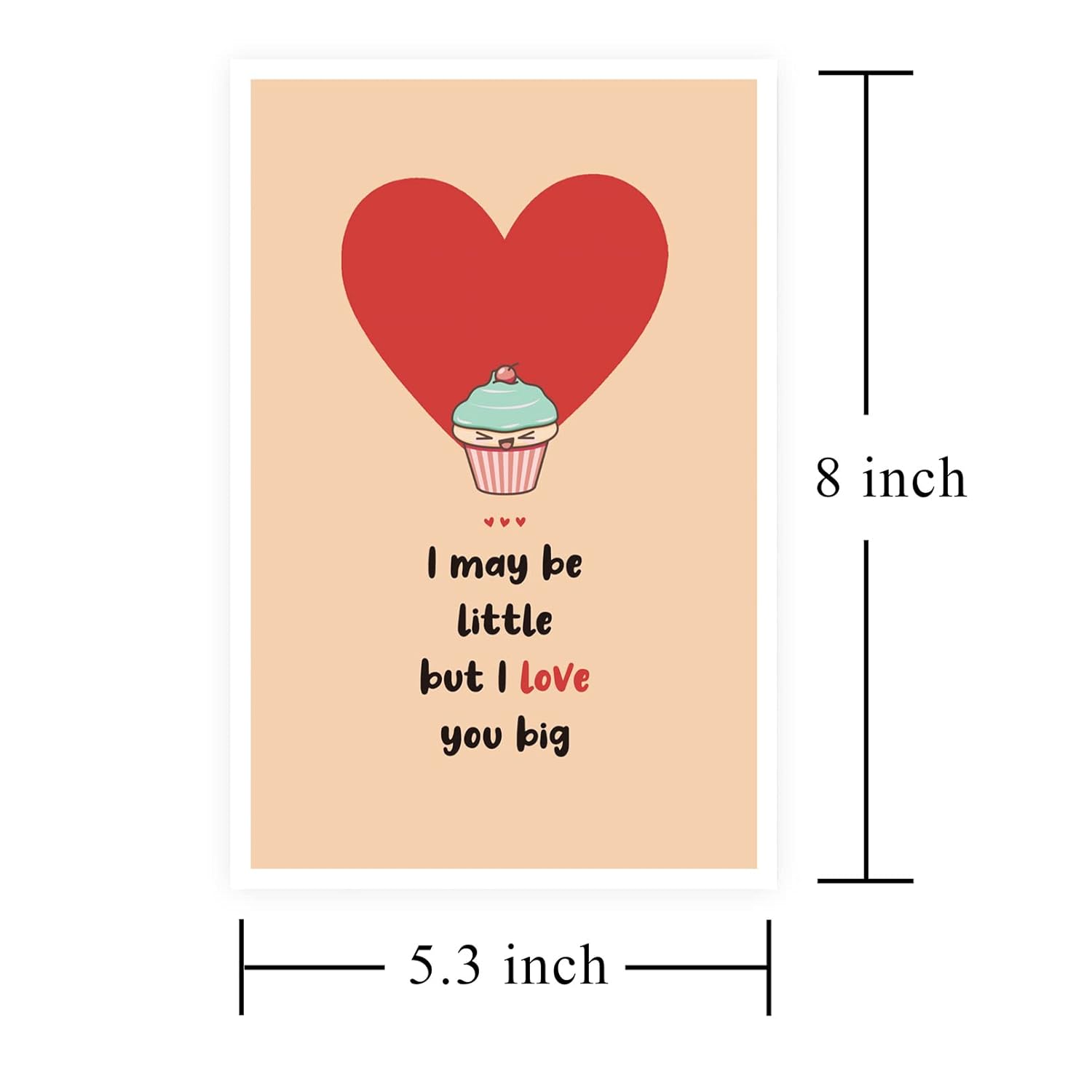 Sweet Card For New Mom New Dad From Baby, Cute Mother'S Day Father'S Day Card, I Love You Big