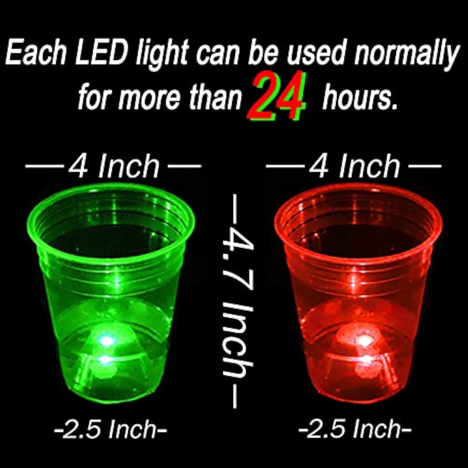 Yhfuisk 22Pcs Christmas Glowing Pong Set Party Game Light Up Pong Cups For Christmas Party With 6 Snowflake Balls, 20 Decoration Plastic Snowflakes, Red&Green1