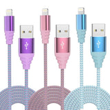 Iphone Charger Fast Charging 3Pack 6Ft Apple Mfi Certified Lightning Cable Nylon Braided Iphone Charger Cord Compatible With Iphone 14/13/12/11 Pro Max/Xs Max/Xr/Xs/X/8/7 Plus Ipad Airpods