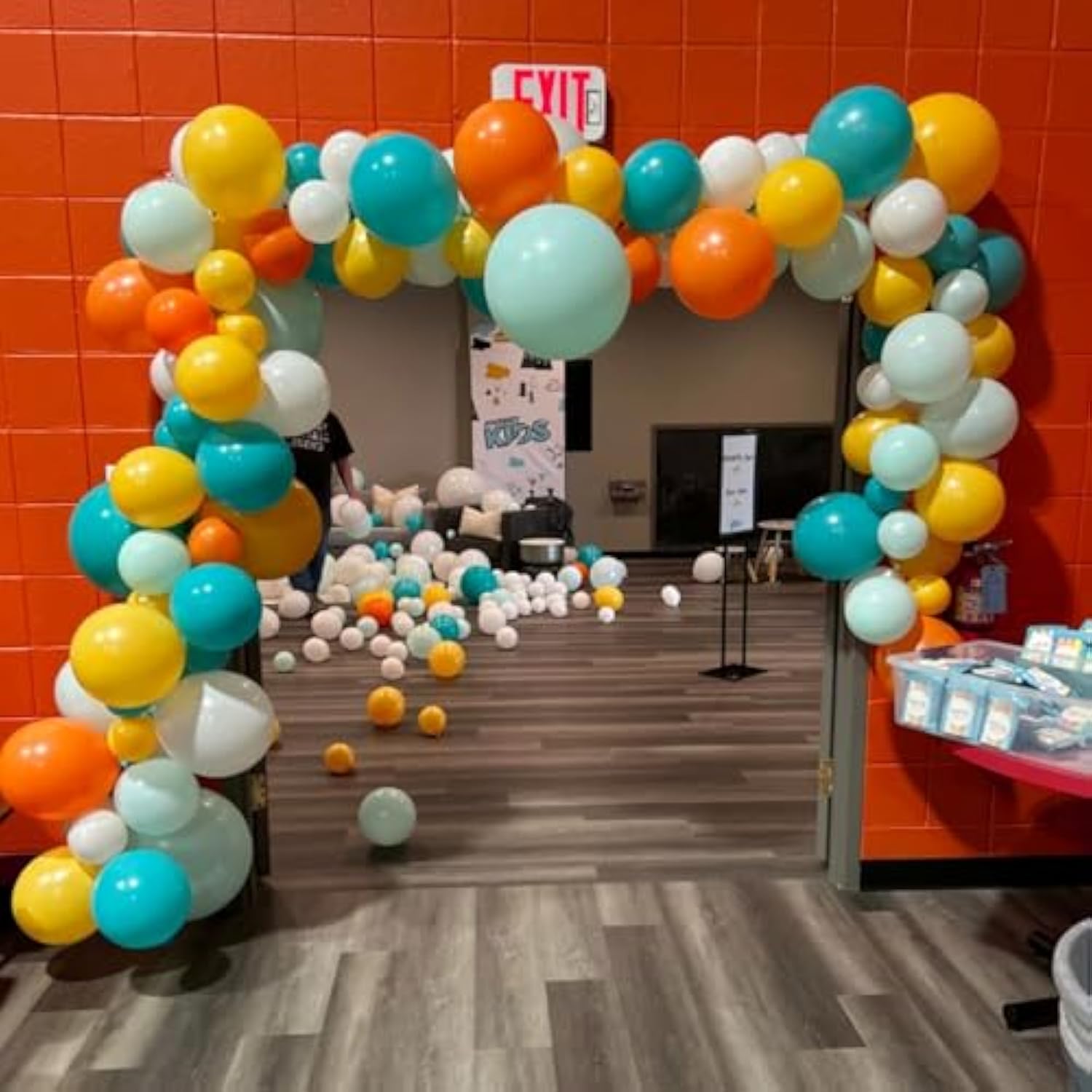 150Pcs Burnt Orange Balloon Arch Kit Different Sizes for Thanksgiving Halloween Fall