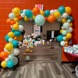 150Pcs Burnt Orange Balloon Arch Kit Different Sizes for Thanksgiving Halloween Fall