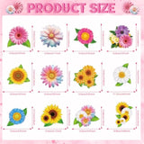 Sunflower Spiral Hanging Decor - 12 Pcs Floral Butterfly Swirls For Baby Shower, Mother'S Day, Wedding, Paper+Pvc Whirl Decorations (Cards+Spirals Set)