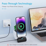 Small Portable Charger For Iphone,Upgraded 5000Mah Pd Fast Charging Power Bank,Mini Battery Pack Backup Charger Compatible With Iphone 14/14 Pro Max/13/13 Pro/12 Pro/11/Xs/Xr/X/8/7/6 Etc-Black