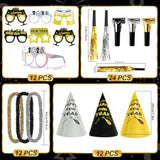 2026 New Year Party Set for 24 with Banner, Hats, Glasses, Balloons, and Accessories