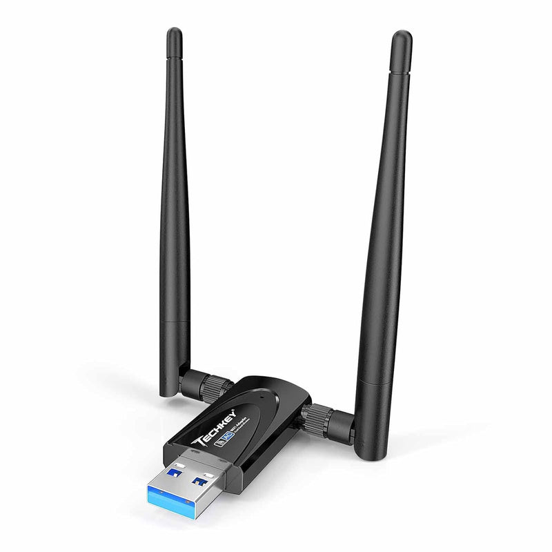 Wireless Usb Wifi Adapter For Desktop Pc, Ac1300Mbps Network Dongle With Dual