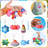 12 Pcs Ocean Squishy Toys For Kids Under The Sea Party Favors Bulk For Birthday Gift Slow Rising Squishy Keychain Goodie Bag Filler Treasure Box Classroom Prize Ocean Themed Birthday Party Favors