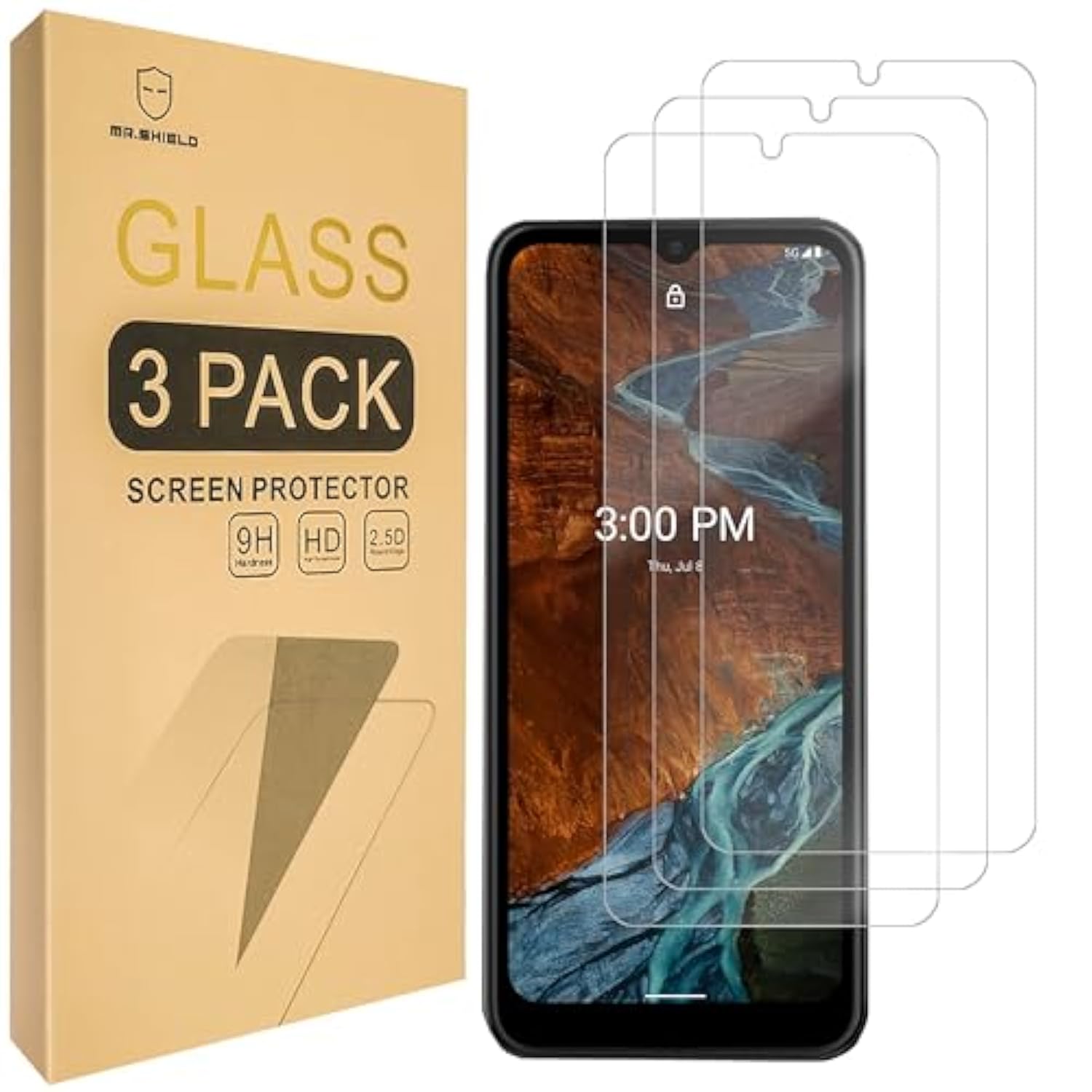 [3-Pack] Designed For Nokia G300 5G [Tempered Glass] [Japan Glass With 9H Hardness] Screen Protector With Replacement
