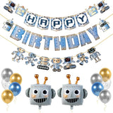Robot Birthday Party Decorations, Robot Party Decorations, Robot Happy Birthday Banner | Robot Party Supplies | Robot Decorations | Robot Balloons | Robot Birthday Decorations | Kids Robot Decor