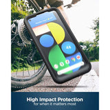 Rebelshield Designed For Pixel 4A 5G Case With Screen Protector, Heavy Duty Full Body Protective Cover With Build-In Screen Guard For Google Pixel 4A 5G - Black