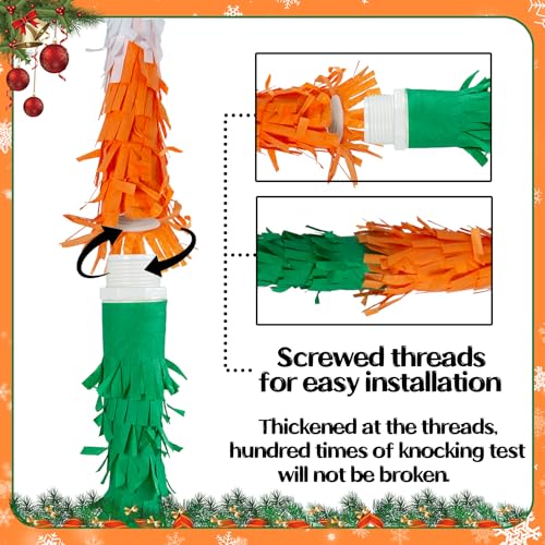 21.6 Inch Christmas Reindeer Piñata with 30 Inch Piñata Stick Blindfold Confetti for Boy Girl Adults Xmas Party Game Decorations