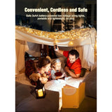 Battery Operated Christmas String Lights, 8Ft 20 Led Mini Lights With Timer, Christmas Tree Lights For Indoor Outdoor Be