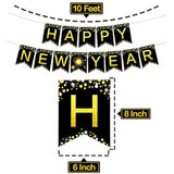 10 Ft 2026 Happy New Year Banner for Party and New Year Decorations