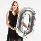 40Inch Silver Foil 100 Helium Jumbo Digital Number Balloons, 100Th Bir