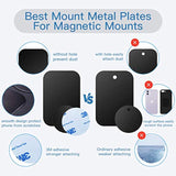 10-Pack Metal Plates for Phone Magnetic Car Mounts Adhesive Sticker Black