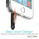 FosPower 3.5mm to RCA Cable (25FT), RCA Audio Cable 24K Gold Plated Male to Male Stereo Aux Cord [Left/Right] Y Splitter Adapter Step Down Design