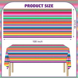 177 Pcs Mexican Fiesta Party Supplies Fiesta Tableware Set Mexican Serape Paper Plates Napkins Cups Mexico Stripes Plastic Tablecloth For Cinco De Mayo Mexico Birthday Party