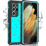 For Samsung Galaxy S21 Ultra Phone Case Waterproof With Screen Protector, Full Body Protection Heavy Duty Shockproof Drop Proof Anti-Scratched Rugged Cases Cover For Galaxy S21 Ultra 6.8" ?All Teal?