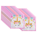 Rainbow Unicorn Party Supplies for 25 – Includes Plates, Cups, Napkins, Banner, Straws & Tablecloth