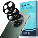 [3 Pack Camera Lens Protector For Oneplus Open Tempered Glass Full Coverage,Case Friendly No-Bubble High Definition [Easy Installation]