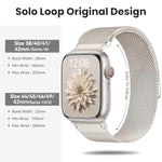 Original Metal Milanese Loop Compatible With Apple Watch Band 38Mm 40Mm 41Mm 42Mm 44Mm 45Mm 49Mm For Women Men, Magnetic Stainless Steel For Iwatch Se Ultra Series 10 9 8 7 6 5 4 3 2 1