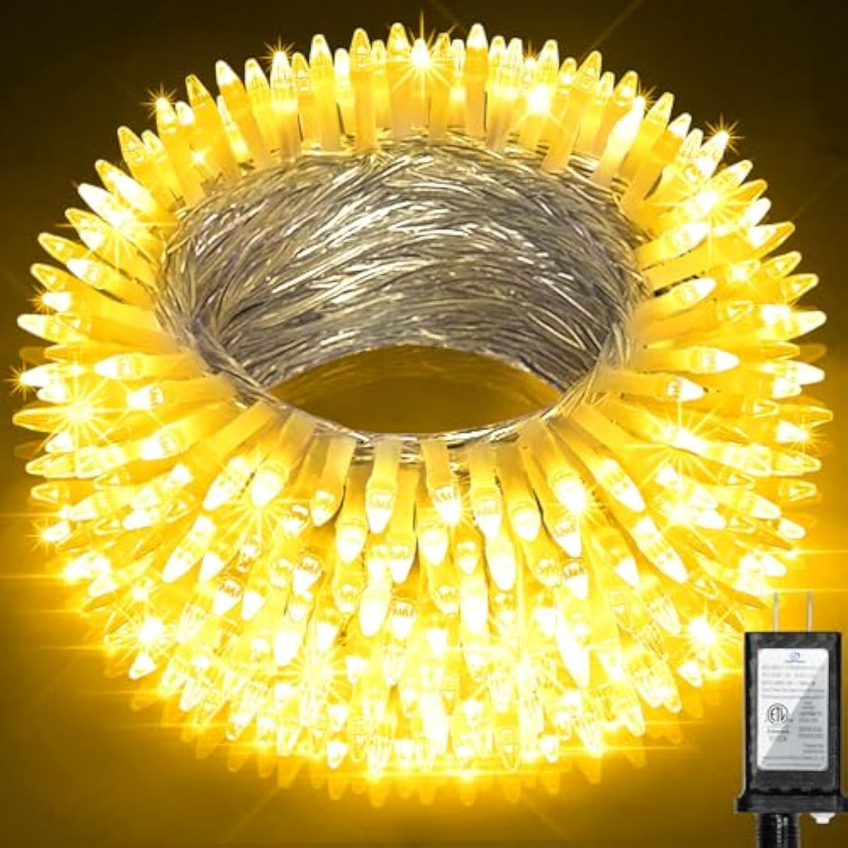 300Led 100Ft Christmas String Lights, 8 Modes Fairy Lights Connectable, Indoor Outdoor String Lights With Timer & Memory