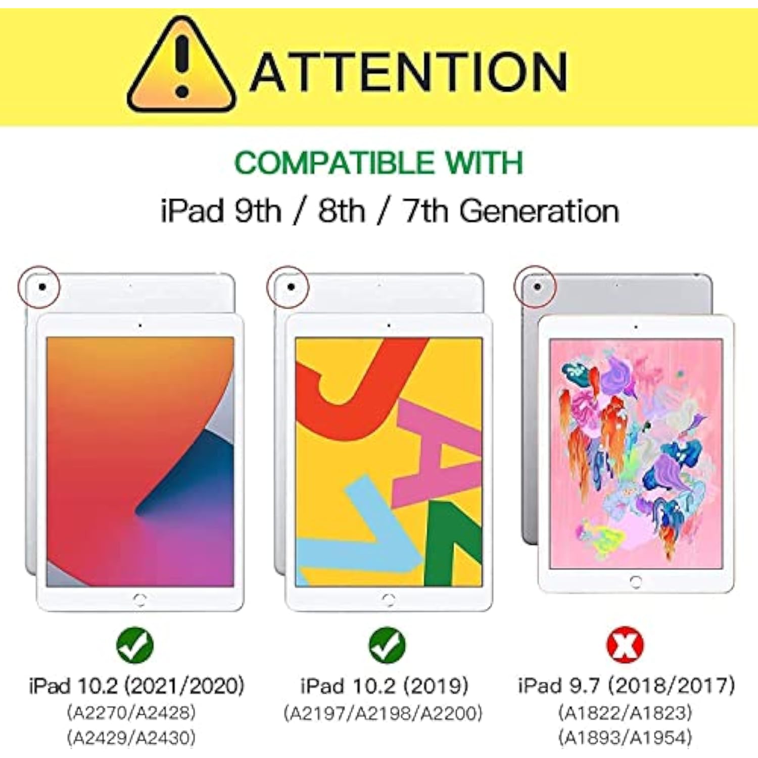 Case For Ipad 9Th Generation/Ipad 8Th Generation/Ipad 7Th Generation (10.2 Inc