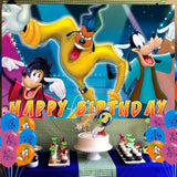 Goofy Movie Birthday Party Decor: 5x3 Ft Backdrop & 18 Balloons