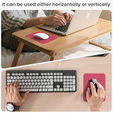 Small Mouse Pad 6 X 8 Inch, Horizontal And Vertical Flexible Use. Great For Traveling, Wireless Laptops, Keyboard Trays, Offices, Etc. (Red)
