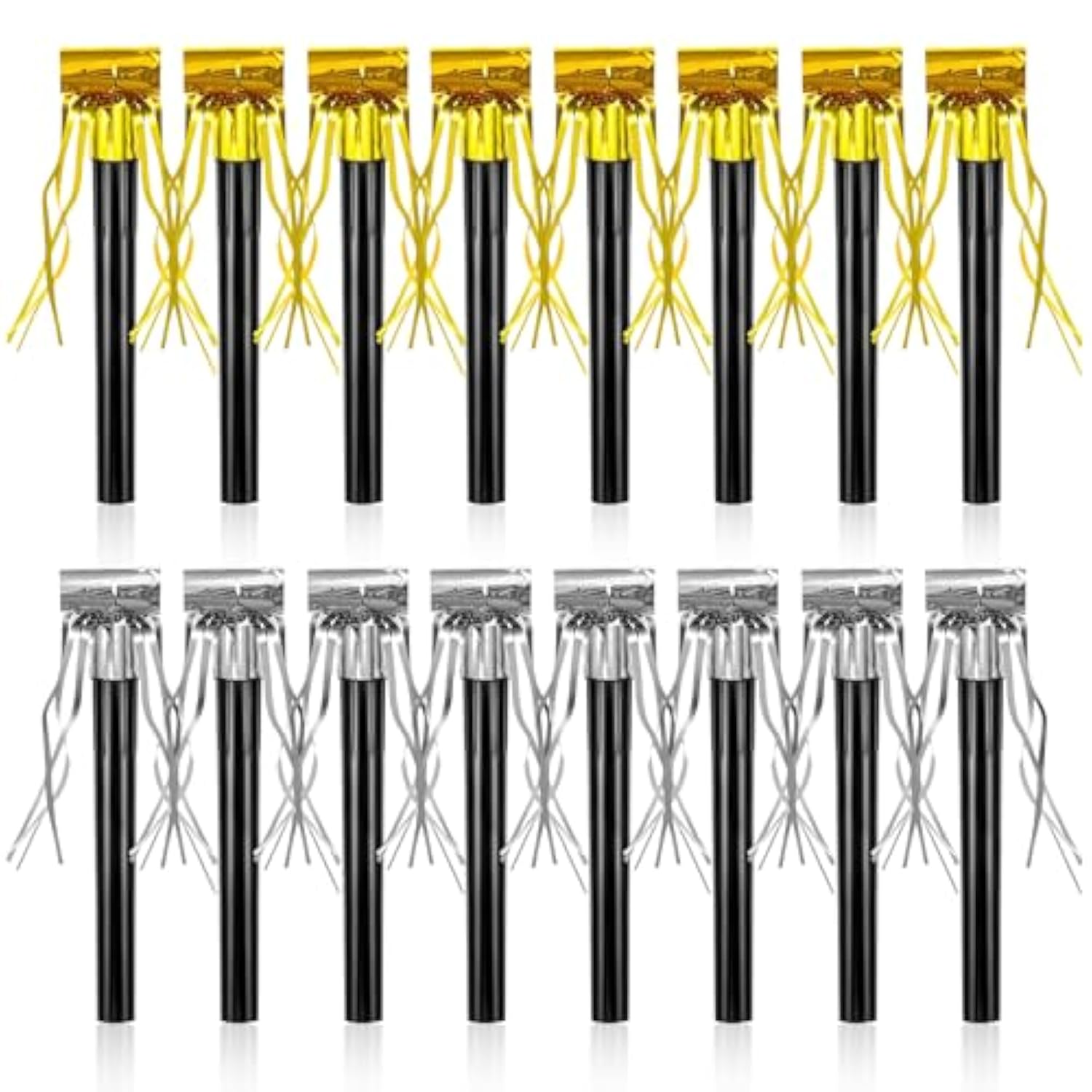 48 Pcs Gold & Silver New Year Noise Makers Party Blowers