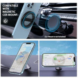 Dual Magnetic Phone Holder for Car/Gym, Strong Mount for MagSafe iPhone 12-15