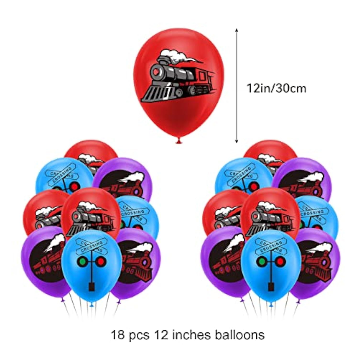 Train Party Decorations Retro Train Birthday Party Supplies Includes T