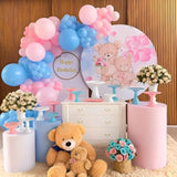 50pcs Pink Blue White Balloons – Gender Reveal & Baby Shower Party Decoration Kit