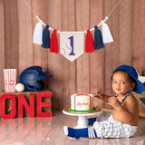 Baseball First Birthday Tassel High Chair Banner - Baseball First Birthday Decorations,Rookie Of The Year 1St Baseball Highchiar,High Chair Banner First Birthday Boy