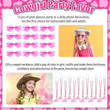 145Pcs Cowgirl Party Favors - 12 Guests Set | Pink Goodie Bag Stuffers For Kids Girls' Birthday | Pinata Filler & Classroom Rewards