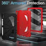 Case For (A16) 11Th Generation 11 Inch (2025), 10Th Generation 10.9 Inch (2022) Kids Friendly I Pad Case 10Th Gen With Screen Protector,Shockproof Cover For I Pad 11/10 Gen,Black Red